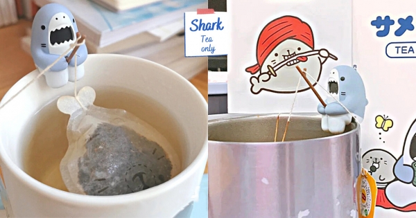 【海外】泡茶開槓必備！　「鯊魚君泡茶器」可愛快收藏　加碼贈「海豹君造型茶包」太療癒！
