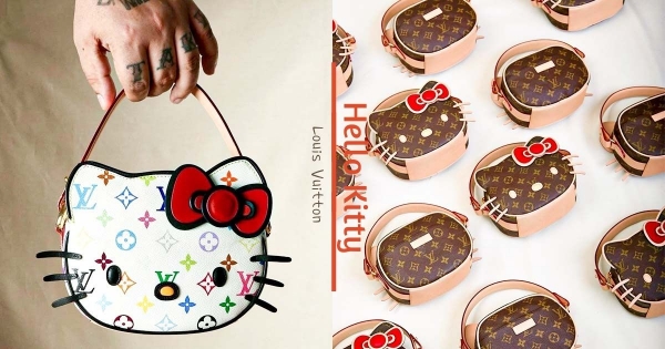 【海外】小廢包也想裝可愛！　LV老花變身「Hello Kitty造型」　激萌魅力讓人好想收！