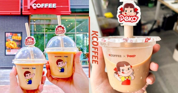 【海外】給包裝小心心♡　肯德基x不二家聯名「燕麥拿鐵」　杯身「牛奶妹淘氣小表情」Q到過分！