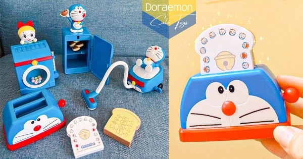 【海外】人間小可愛！　KFC X 哆啦A夢推「小家電造型公仔」　「最萌小哆啦」每款都精緻到欠收！