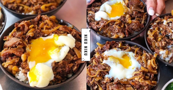 【台南】先來三碗！　肉肉控最愛「海量牛肉飯」霸氣上桌　「尬顆溫泉蛋」口水止不住！　