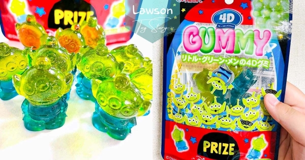 【日本】萌Q外星人登場♡　Lawson發售「三眼怪寶石軟糖」　「剔透外型+清爽葡萄味」可愛又可口！