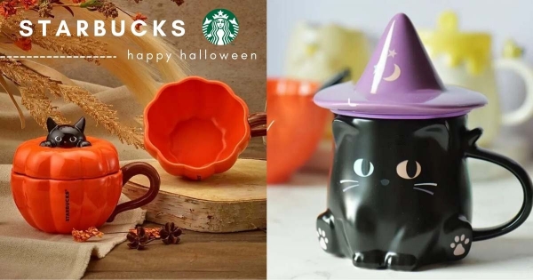 【全台】貓奴請尖叫！　星巴克「萬聖黑貓系列」超魔幻　貓貓藏身「南瓜杯、魔法帽」好萌好療癒～