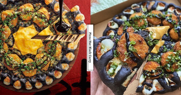 【全台】它沒有烤焦！　必勝客最狂新品「蒜香黑咖哩豬排比薩」　大口開吃「濃郁咖哩＋熔岩黑芝心」