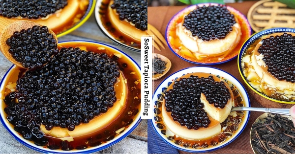 【台南】嚼嚼嚼～　隱藏版大布丁「淋上滿滿珍珠」　滿口療癒「焦糖滋味＋甜甜蛋香」