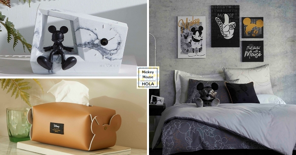 【全台】這款米奇好潮！　HOLA「迪士尼黑標」質感簡約風　時尚款「黑白色系米奇」大人也搶買～