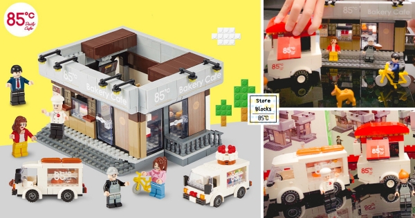 【全台】可愛想收！　85˚C景美店「門市積木」時尚登場　神還原「蛋糕車、木紋牆面」超吸睛