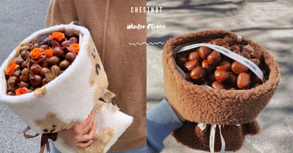 【海外】給女友的入冬套裝♡　超Q暖手神器「栗子花」　寓意「栗」盡一生相攜相守！