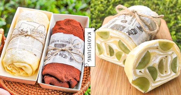 【高雄】療癒無法擋！　超萌Q「千層毛巾蛋糕捲」風靡全台　「新鮮果粒＋清爽奶霜」每一口都噴餡！　