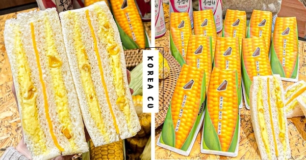 【韓國】這口味我可以！　CU超商X洪瑞珍推「玉米奶油三明治」　鹹甜清爽風味「還能吃得到玉米粒」！
