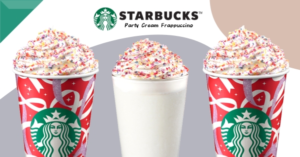 【全台】開趴就到星巴克！　最療癒款「繽紛派對奶霜星冰樂」　撒滿甜甜「七彩餅乾碎」螞蟻人要喝到
