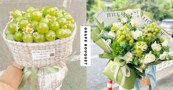 【海外】情人節錦囊妙計！　浪漫滿分「萄你歡心」小清新花束　甜美意涵「寵愛女友」就送這款！