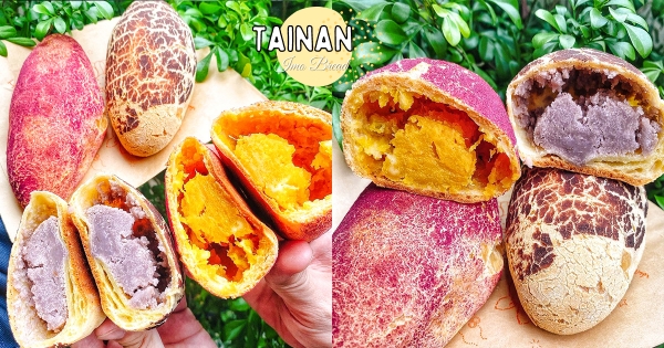 【台南】人氣麵包店「傳承烘焙坊」餡料太誠意　造型神還原「地瓜、芋頭內餡」口感超綿密