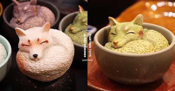 【全台】冰淇淋還是麻糬？　超可愛新玩具「杯中狐狸」Q成一整團　療癒「6種口味公仔」好想咬一口♡