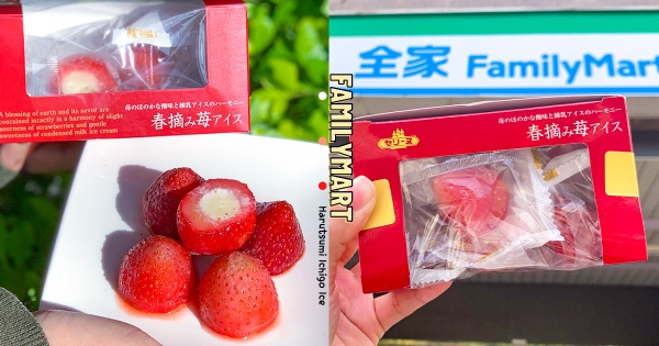 【全台】神級超商冰回歸！　全家最強搭配「草莓果實煉乳冰」　酸甜滋味「春摘草莓＋濃厚乳香」收服草莓控♡