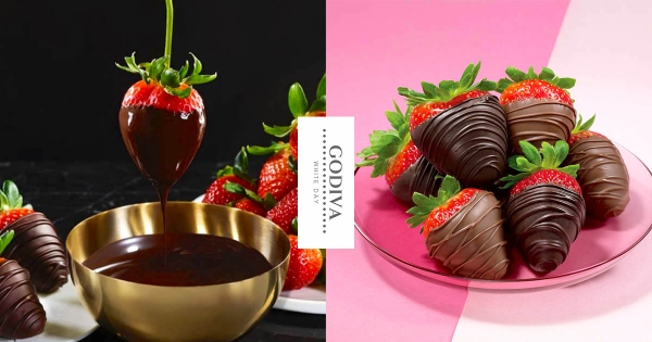 【全台】白色情人節甜蜜獻禮！　GODIVA限時3天「手製草莓巧克力」回歸　夢幻顏值根本告白神器！