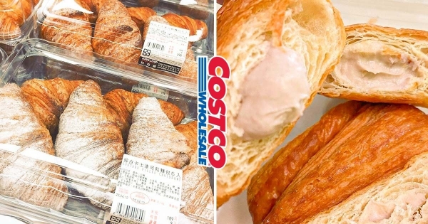 【全台】一次滿足兩個心願♡　好市多「卡士達可鬆麵包」CP值飛天　還有「芋頭卡士達」每口都噴餡！