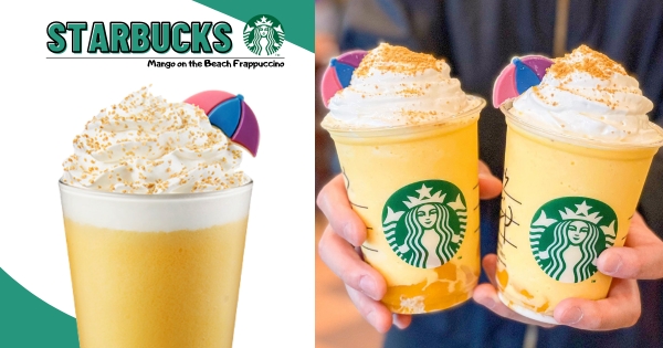 【全台】星巴克買一送一！　超消暑新品「夏日海灘芒果」風味星冰樂　尬一片「陽傘巧克力」太Chill