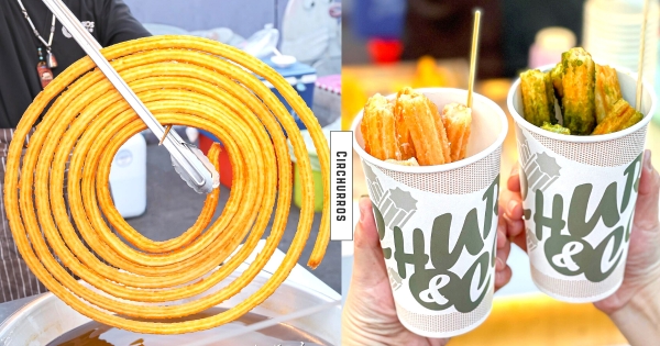 【中部】夜市竟出現巨大版「蚊香」？　中部超邪惡甜點「油吉條」　金黃酥脆口味多達數十種