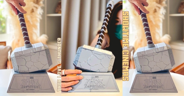 【全台】這杯太霸氣！　秀泰影城開賣「雷神槌造型杯」　索爾粉必收「愛與雷霆」套票預購開跑