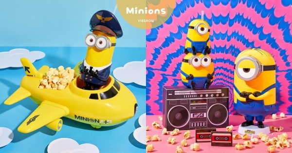 【全台】小小兵當機長啦！　威秀超萌推出「小小兵飛機米花桶」　「本次電影唯一販售」還能裝飲料！