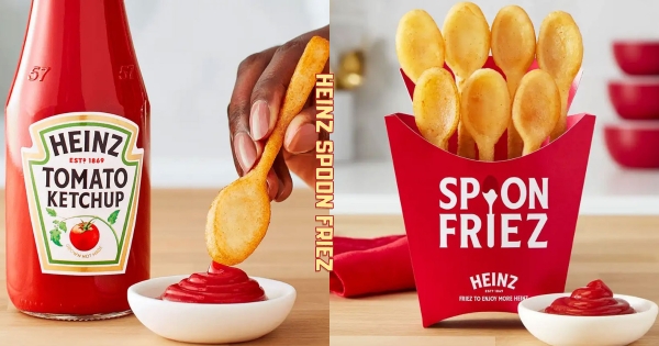 【全台】亨氏也賣起薯條！　「湯匙形狀薯條」番茄醬一挖一大匙　專為醬料控設計超爽