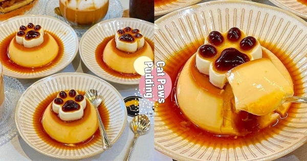 【台中】可愛到想喵喵叫！　超可愛隱藏版甜點「貓掌布丁」　咖啡味肉球征服貓奴！　