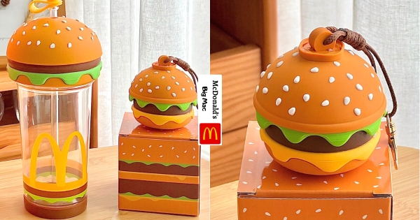 【海外】用它不怕忘記喝水！　麥當勞最可愛「漢堡杯杯」新出沒　還有「迷你小漢堡」可當零錢包！