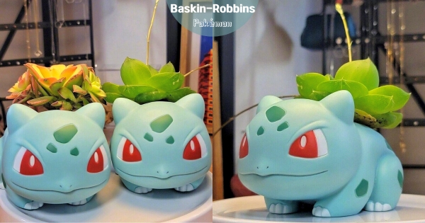 【海外】這麼勾錐太可惡！　31冰淇淋「妙蛙種子收納盒」療癒登場　當成花盆可愛加倍♡