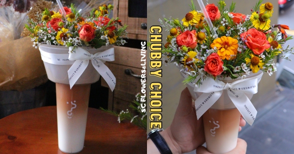 【新北】這杯太浮誇！　「小胖不減肥」跨界花藝世界　「絕美花藝+手搖飲」浪漫大升級