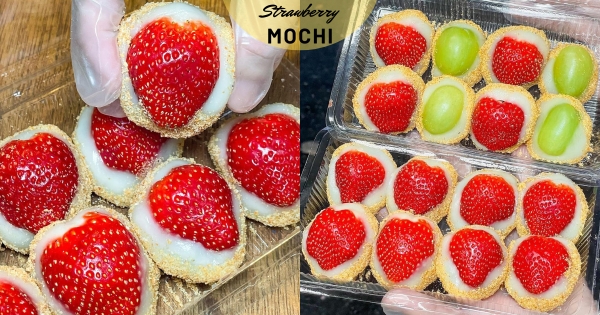 【台北】一顆只賣20元佛爆！　「Q麻吉麻糬」療癒草莓大福開賣　「顆顆飽滿扎實」太銷魂～