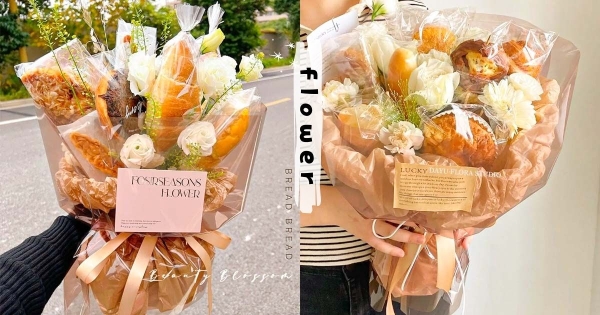 【海外】餓了就摘下來吃！　唯美款「法式麵包花束」浪漫給滿分　一不注意「香氣外露」讓人流口水！