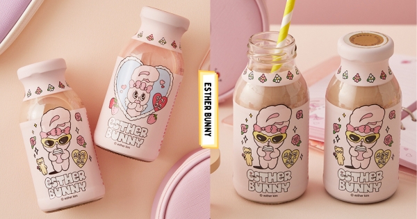 【全台】兔兔牛奶來賣萌！　韓國插畫「艾絲樂小兔」化身牛奶登場　草莓、巧克力味拿著也好Q！