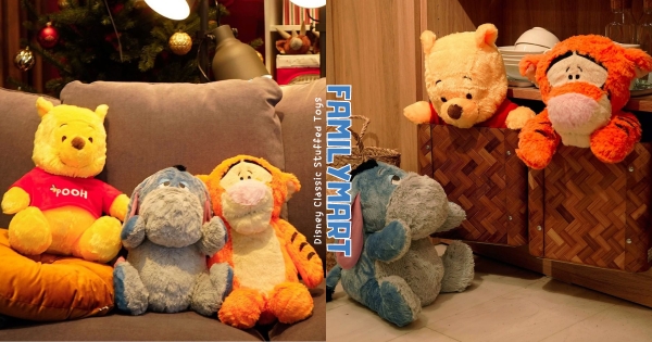 【全台】維尼陪你暖暖過冬！　全家推超可愛「迪士尼經典絨毛抱枕」　小熊維尼、跳跳虎、屹耳大集合