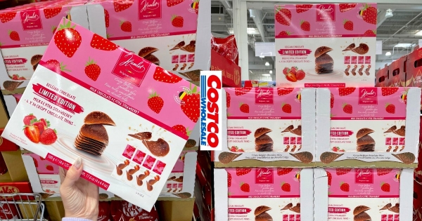 【全台】草莓控必吃！　好市多推「草莓牛奶巧克力脆片」　搭配蛋糕、冰淇淋、咖啡療癒又美味