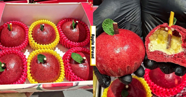 【海外】禮盒裡不是蘋果？　以假亂真「蘋果麵包」連葉子都還原　夢幻「起司奶油蘋果內餡」滿滿果香！