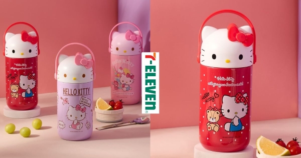【全台】KITTY粉絲一定愛！　7-11推出「Hello Kitty真空悶燒罐」　立體造型外蓋戴蝴蝶結超可愛