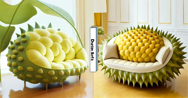 【海外】坐起來有味道！　榴槤控專屬「整顆榴槤沙發」　坐下去還有「綿軟果肉」太促咪！