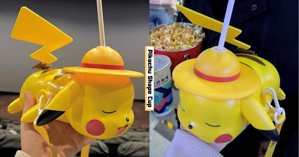 【海外】訓練師快衝！　皮卡丘化身「大容量萌杯」趴著睡　戴上「魯夫草帽」可愛無極限