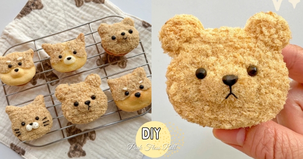 【海外】要多狠心才吃得下去！　爆可愛「熊熊肉鬆小貝」自己就能做　一眼看去還以為是絨毛玩偶！