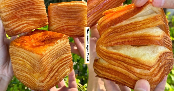 【台中】療癒吐司夯翻天！　香濃「楓糖千層吐司」登場　金黃色澤、綿柔口感太欠吃