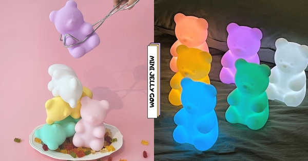 【韓國】小熊軟糖變夜燈！　韓國療癒系「果凍小熊夜燈」軟Q可揉捏　點亮「夢幻馬卡龍色」浪漫無極限