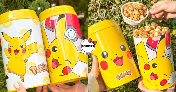 【全台】寶可夢粉快收服！　雅蒙蒂推「精靈球爆米花桶」　印「皮卡丘大臉鐵盒」吃完收納要入手