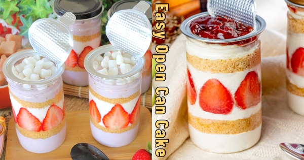 【全台】蛋糕帶著走！　超療癒「易開罐蛋糕」夢幻登場　「草莓白玉牛奶、大甲芋頭麻糬草莓」多種口味一次品嚐