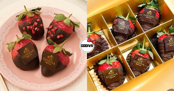 【全台】雙倍的甜蜜！　GODIVA白色情人節「手製草莓巧克力」限時回歸　濃郁巧克力包裹新鮮草莓超夢幻