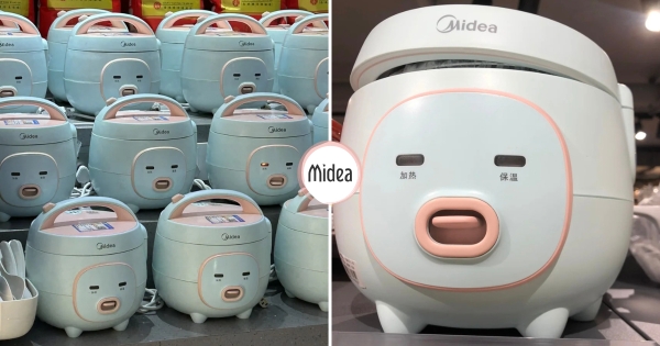 【海外】想到煮飯就好累～　Midea推超可愛「厭世臉迷你電鍋」　睡眼矇矓好睏睏