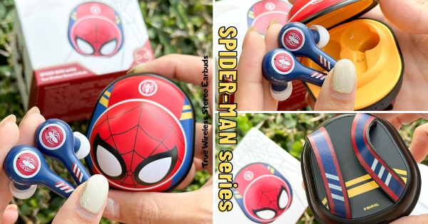【全台】居然真的可以揹耶！　「蜘蛛人真無線藍牙耳機」酷炫登場　迷你「充電艙造型」好精緻
