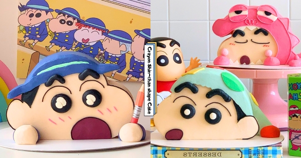 【海外】超Q萌！　超百變「蠟筆小新立體蛋糕」可愛無法擋　「漫畫版哭哭正男」噴泉眼淚更爆笑