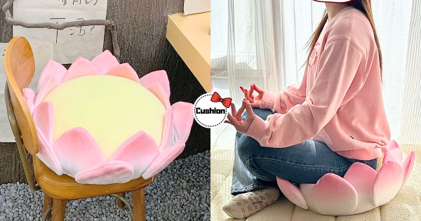 【海外】被同事氣到必備！　仙氣飄飄「蓮花坐墊」打坐修身養性　逼真蓮花造型帶來「好運蓮蓮」