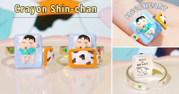 【海外】大姐姐命定戒指！　超可愛「蠟筆小新睡覺戒指」登場　掀開被子還有「隱藏驚喜」